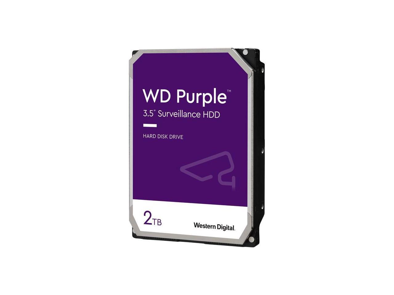 Disco Duro para Videovigilancia Western Digital WD Purple 3.5, 2TB, SATA III, 6 Gbit/s, 256MB Caché, WD22PURZ