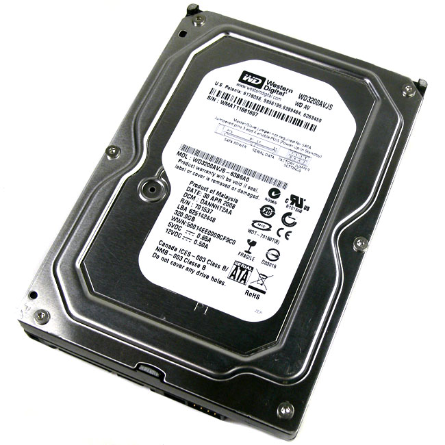 NEW PULL WESTER DIGITAL HD WD3200AVJS INTERNO 320GB 7200 RPM SATA 3.5 PULGADAS  3.0Gb / s (1 aÃ±o garantia)