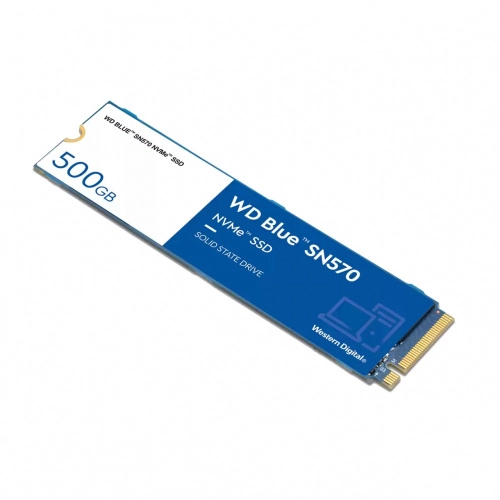 Unidad De Estado Solido Ssd M.2 Western Digital Blue Sn570 500gb, Nvme, Pcie, Lectura 2400 Mb/s, Escritura 900 Mb/s, WDS500G3B0C