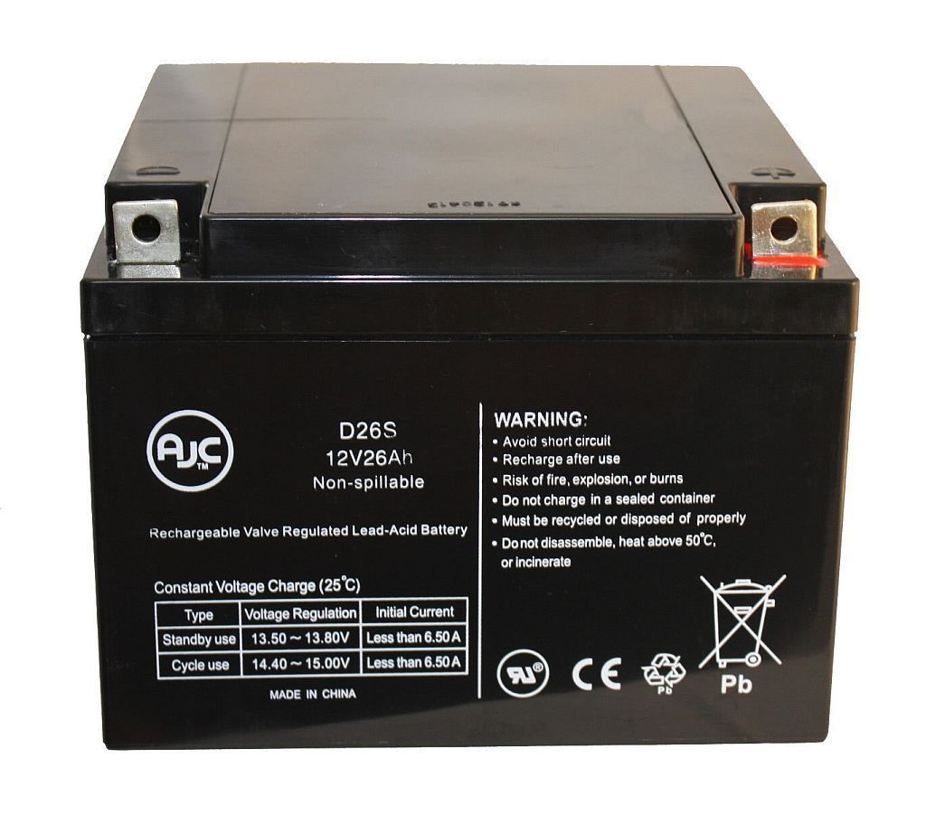 BATERIA PARA SILLA DE RUEDAS 12V 26AH, WKA12-26NB