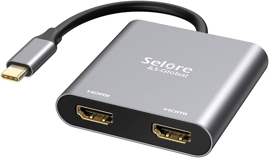 ADAPTADOR SELORE USB C A  HDMI HAMBRA -VGA HEMBRA