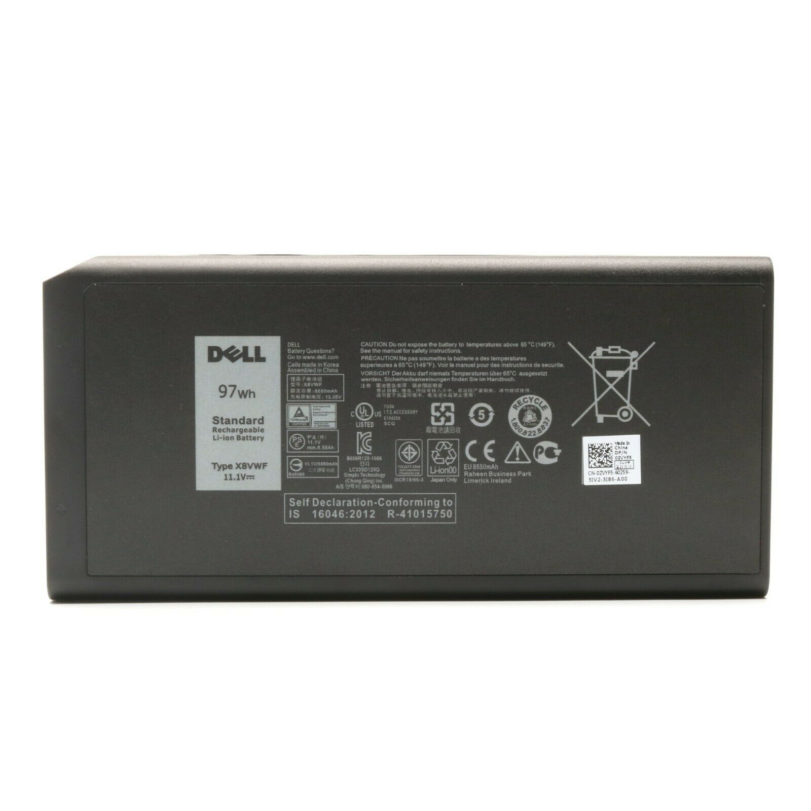 OEM 97Wh X8VWF Battery For Dell Latitude 14 7404 Series VCWGN YGV51 4XKN5 US