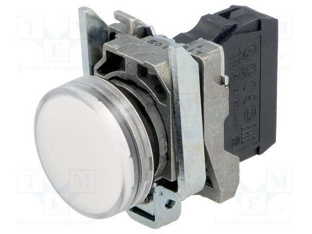 LAMPARA DE SEÃ‘AL INDICADORA LED REDONDO Ã˜ 22 COLOR BLANCO XB4BVM1