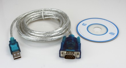 XTECH CABLE USB 2.0 - SERIAL DB9, 3 METROS, TRANSPARENTE
