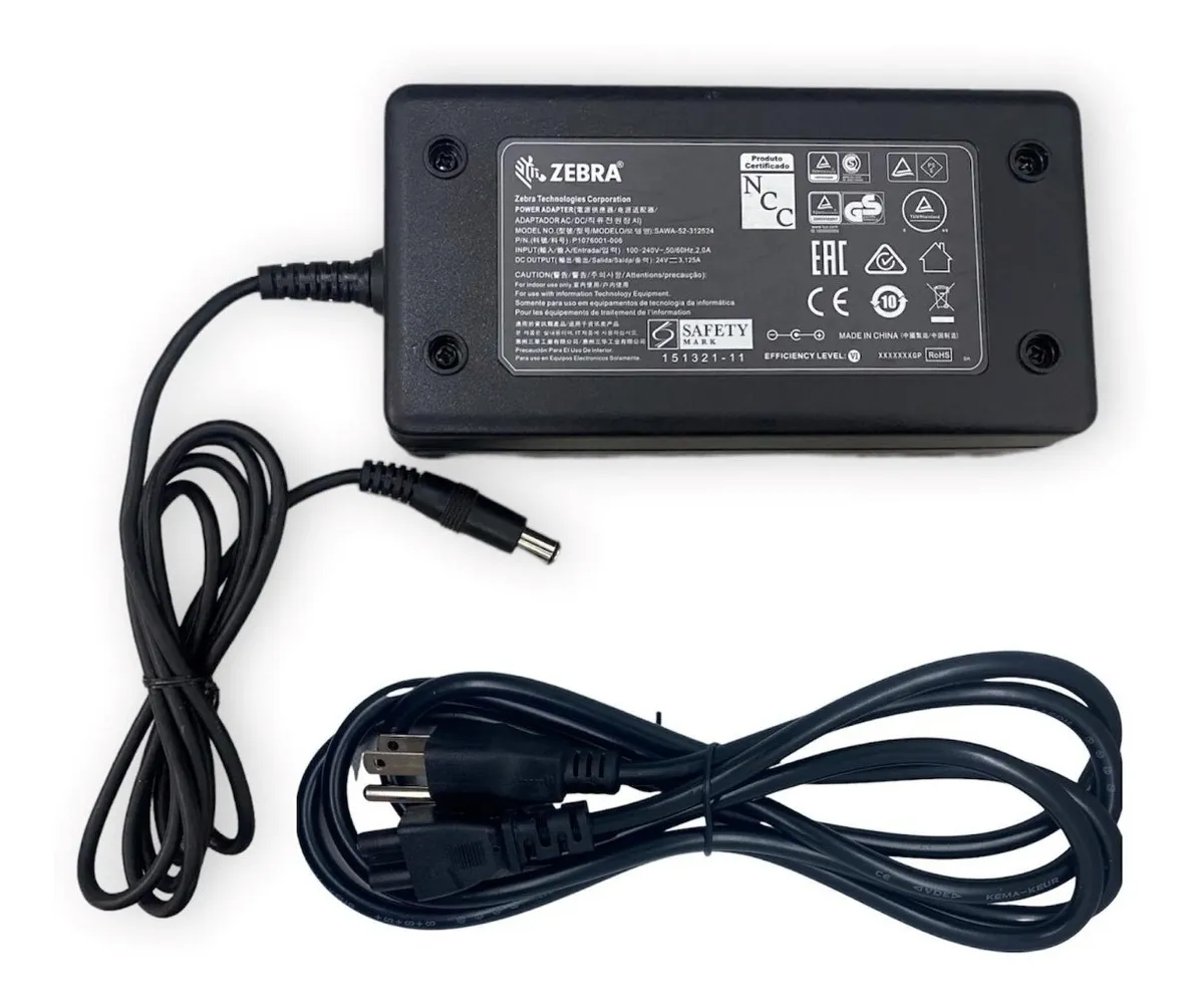 Fuente Zebra Para Impresora 24v 3.125a