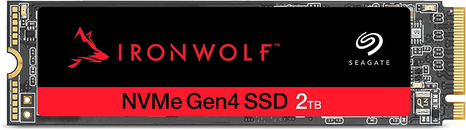 Seagate IronWolf 525 SSD NAS 2TB - Unidad de estado sólido interna, SATA M.2, PCIe Gen 4 velocidad de hasta 5000 MB/s, MTBF de 1.8M horas, 0.7 DWPD
