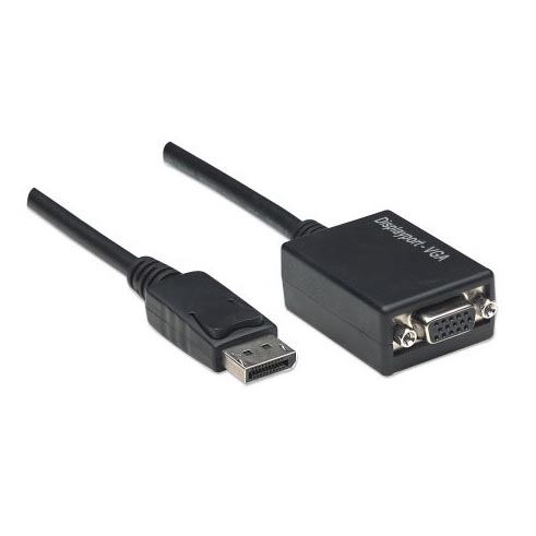 ADAPTADOR MANHATTAN DISPLAYPORT M A VGA H 15CM 325325