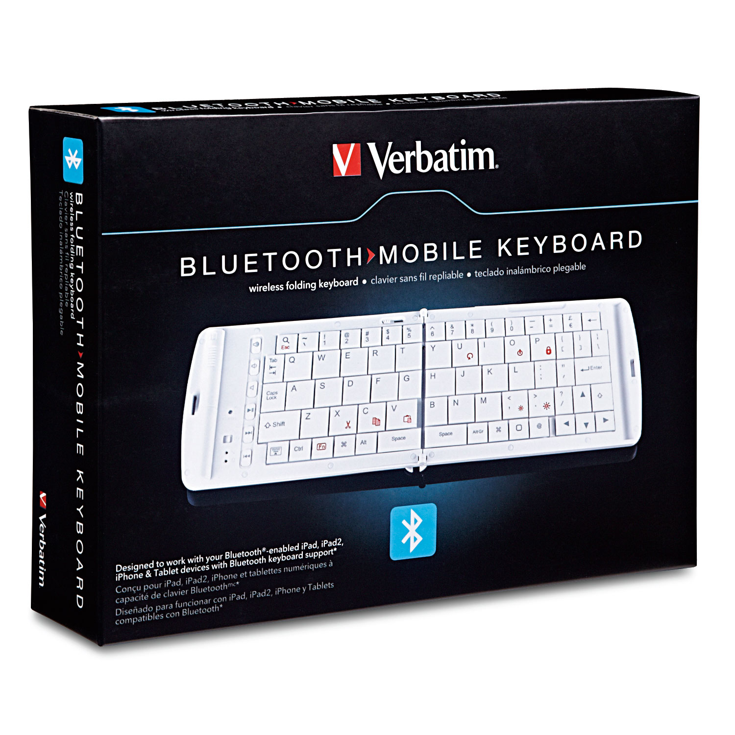 TECLADO VERBATIM BLUETOOTH BLANCO 97872