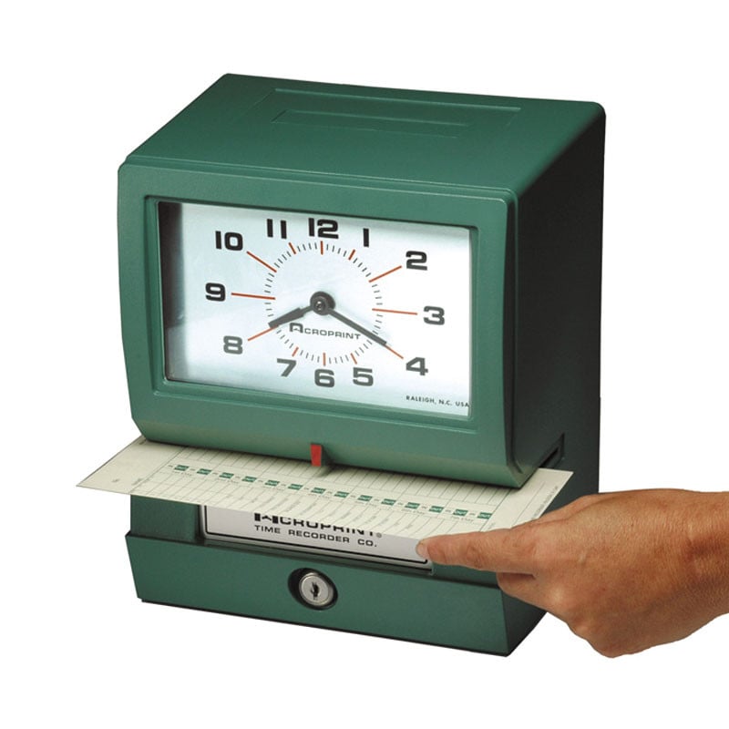 Registrador de tiempo automática Acroprint Modelo 150 150NR4