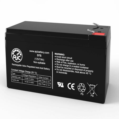 AJC Battery Compatible with Panasonic LC-V127R2P1 12V 7Ah SLA AGM Battery