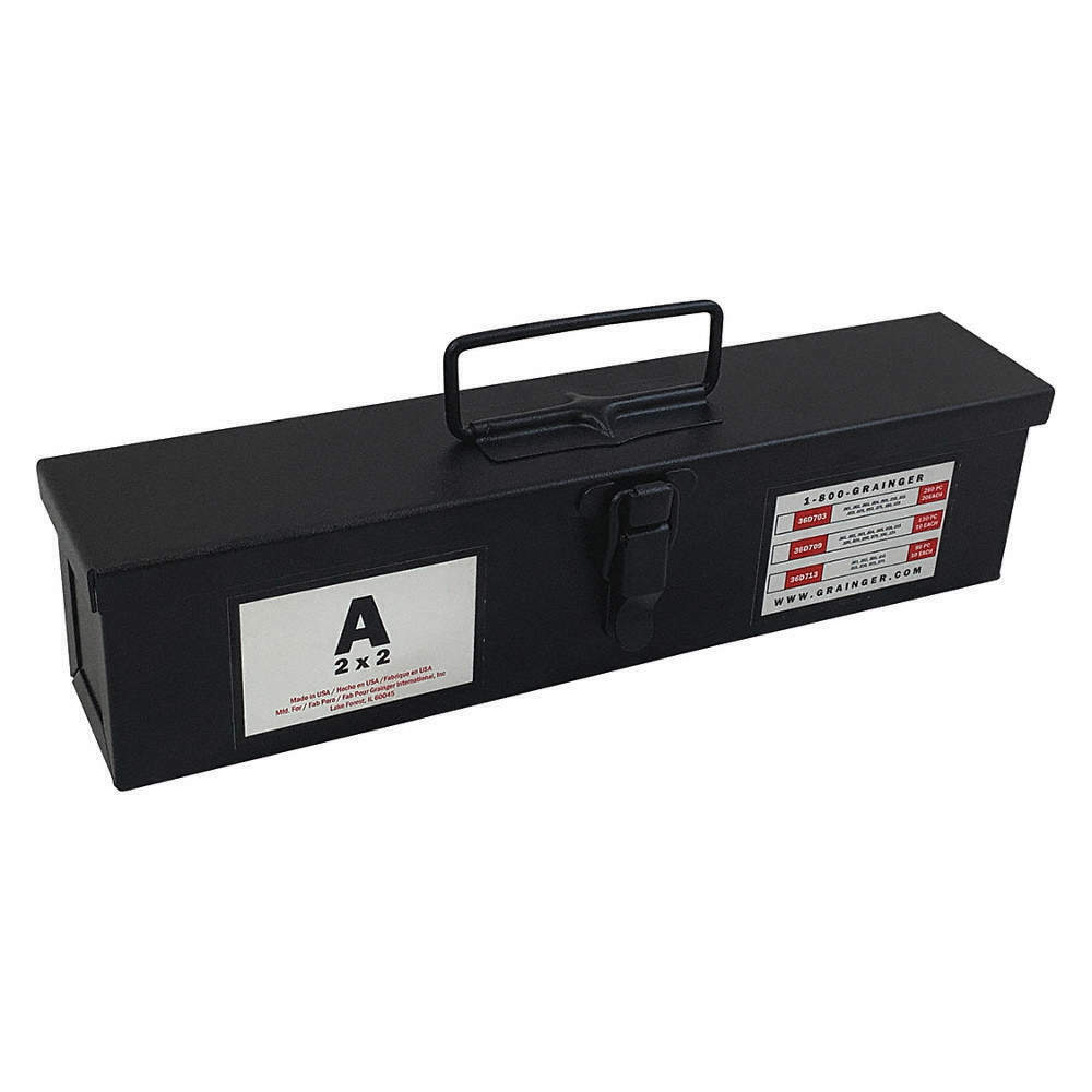 36D709 CUELLO RANURADO ASST, SS, 2 x 2 In, 130 PC