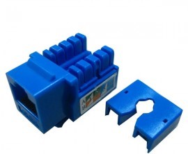 SAXXON CA aC5U7KB9DNBL JACK MODULAR UTP/CAT 5E/COLOR AZUL