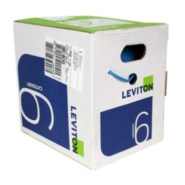 BOBINA CABLE UTP CAT6A LEVITON AZUL 305M 100%COBRE RISERATED UTPAR-MLS