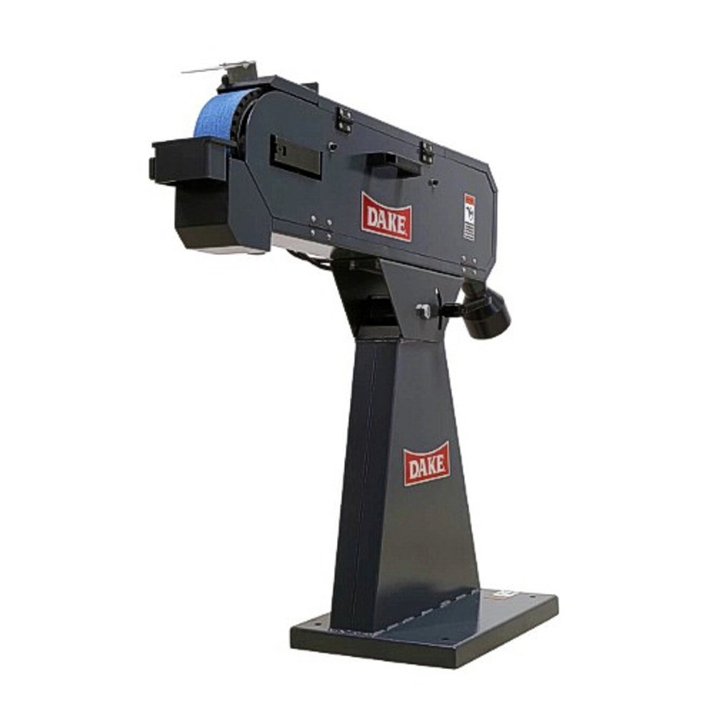 DAKE D-961003 FG-75 220V 3-PH 3" X 79" 60 GRIT BELT HORIZONTAL BELT GRINDER