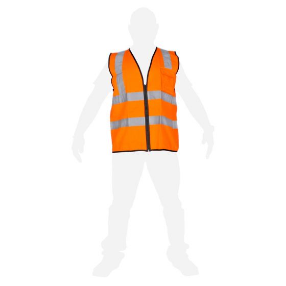 CHALECO DE SEGURIDAD DE ALTA VISIBILIDAD NARANJA XXL SR1060-NJ MR SEGURIDAD