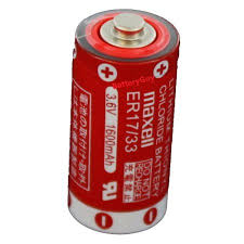 Bateria Maxell ER17-33-5TC 3.6V 1600mAh 2-3 Celdas de litio de tamaño A para aplicaciones de consumo e industriales