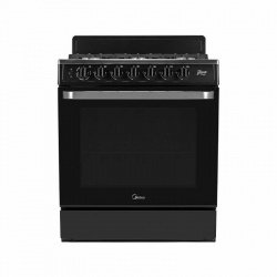ESTUFA 30CUBIERTA ACERO INOX
COLOR NEGRO MIDEA