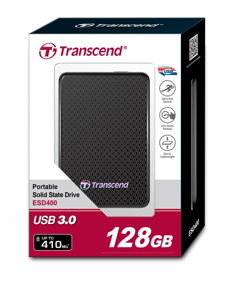 Disco Externo Estado Solido Transcend 128GB USB 3.0 TS128GESD400K