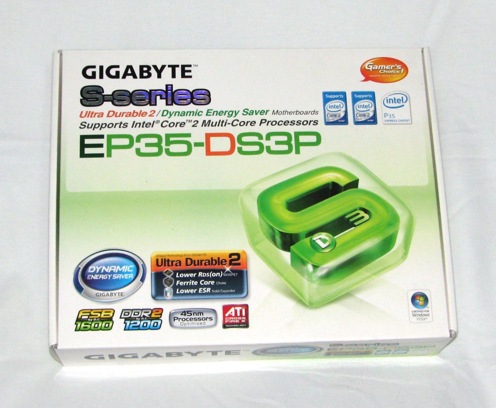 Gigabyte GA-EP35-DS3P Lga 775 Intel P35 ATX Motherboard Intel Core 2 Duo
