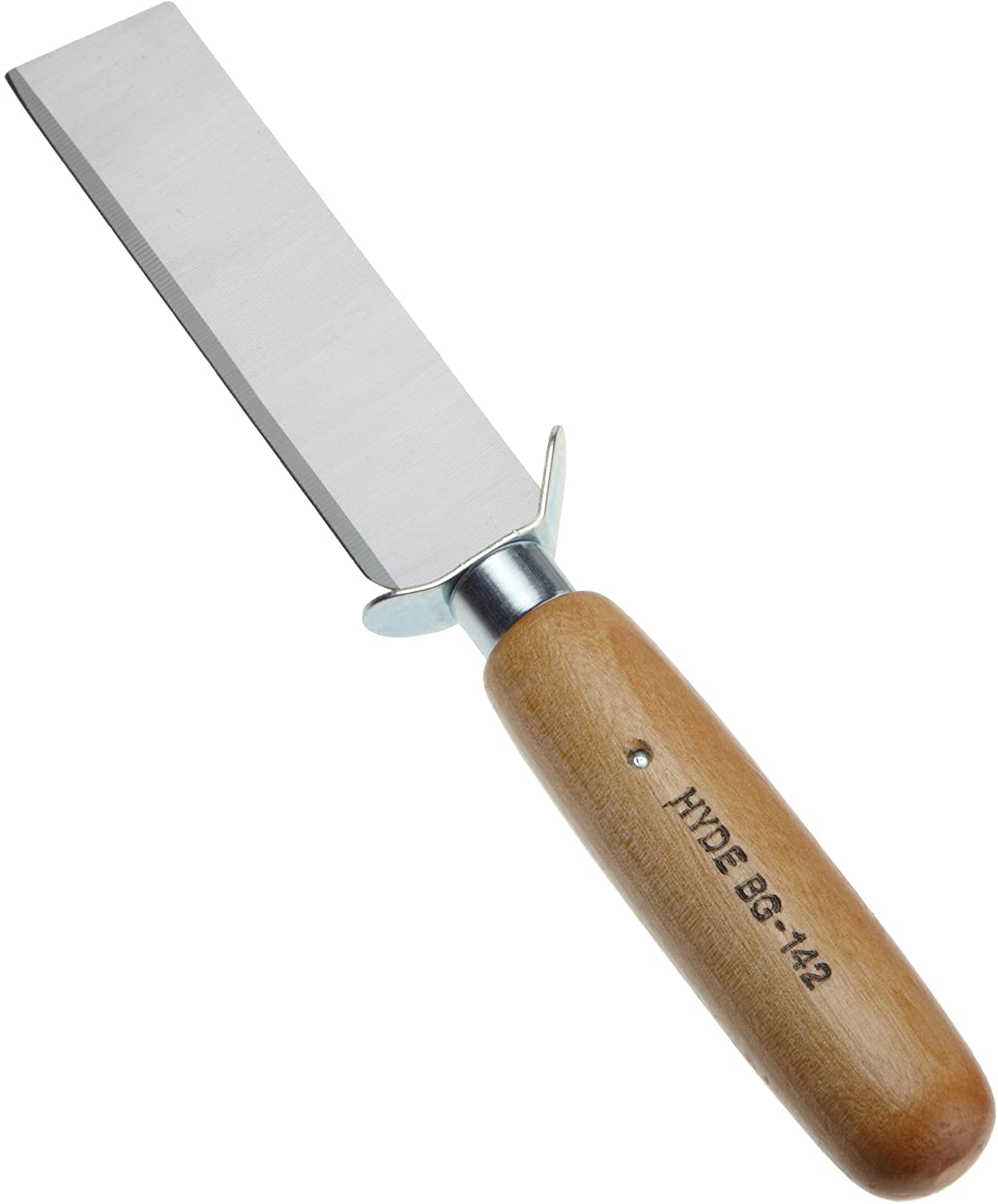 Hyde Tools 60660 - Cuchillo cuadrado con mango de madera de seguridad, calibre 16