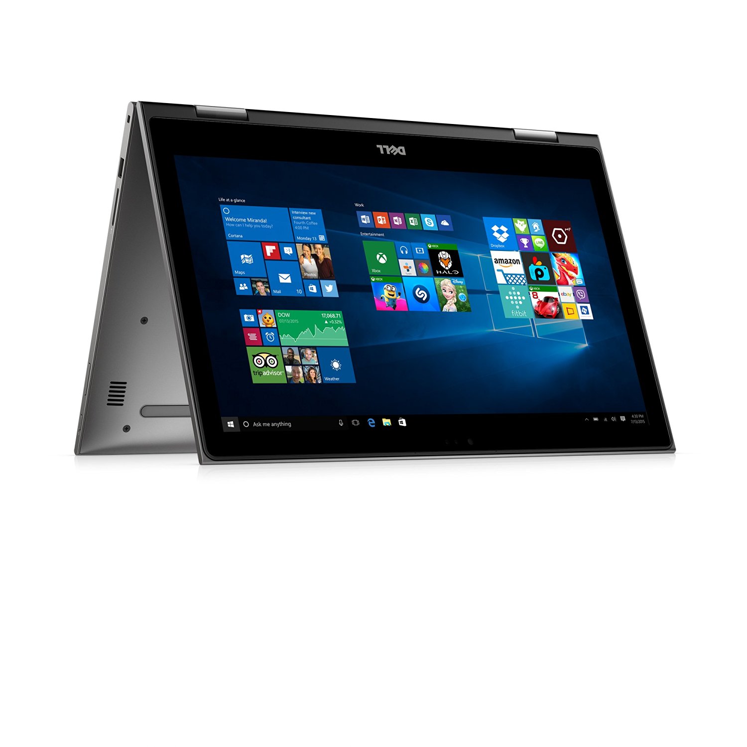 DELL INSPIRON i5578-2451GRY 15.6" FHD LAPTOP 2 EN 1 (7GERACION INTEL CORE i5 8GB RAM 1TB HDD) WINDOWS 10 HOME (64-BIT) USB 3.0  TRUELIFE LED DISPLAY TOUCH