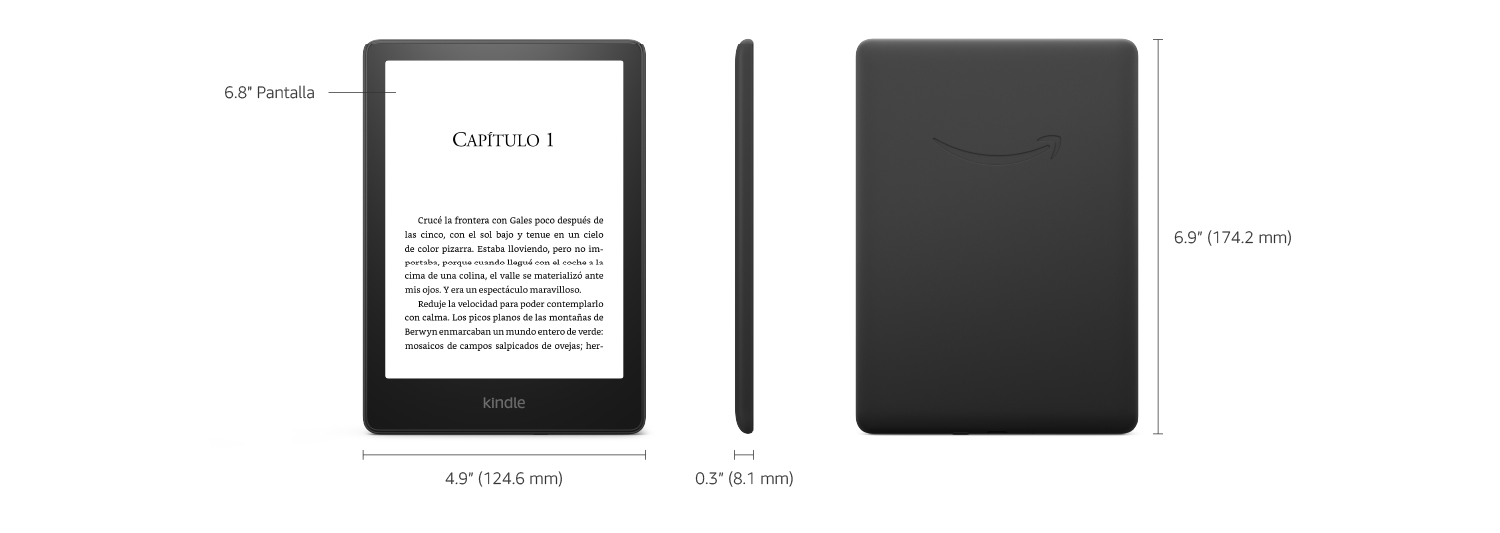 Kindle Paperwhite (8 GB) pantalla de 6.8” y luz cálida ajustable