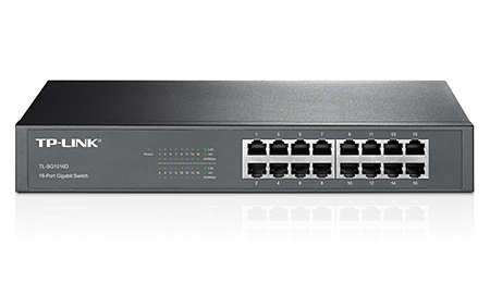 SWITCH TP-LINK/16PTOS GIGABIT/SAVE ENERGY/ESCRITORIO/TL-SG1016D