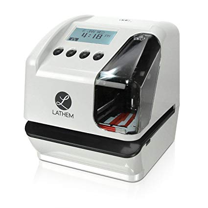 RELOJ CHECADOR RECEPTOR DE DOCUMENTOS (Fecha, hora y leyenda)