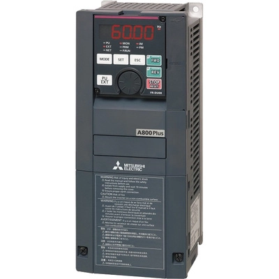 VSD/VFD - Mitsubishi - FR-A800 Plus series - 3-phase input - 2.5A / 0.75kW / 1HP