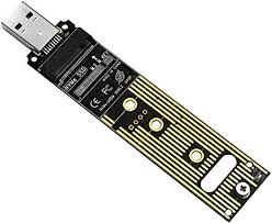 ADAPTADOR NVME A USB, M.2 SSD A USB 3.1 TIPO A, M.2 PCIE BASADO EN M KEY DISCO DURO LECTOR