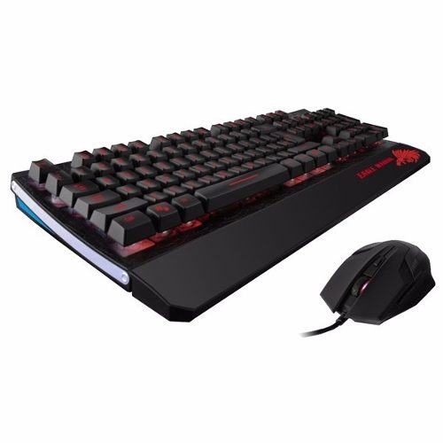 EAGLE WARRIOR BD WILD BEAST KIT TECLADO + MOUSE GAMING LUZ DE FONDO 3 COLORES