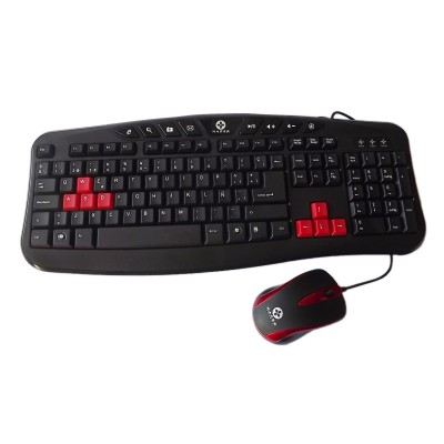 NACEB BD NA-112 KIT TECLADO+ MOUSE, COLOR NEGRO