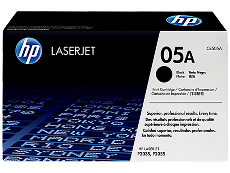 HP CA CE505A CONSUMIBLE TONER HP 05A LASERJET 2300 PAGINAS HP P2035 NEGRO