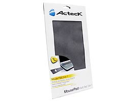 ACTECK CA MP2000 MOUSE PAD 3 EN 1 PAÃ‘O LIMPIADOR, MOUSE PAD Y PROTECTOR PARA PANTALLA LAPTOP GRIS