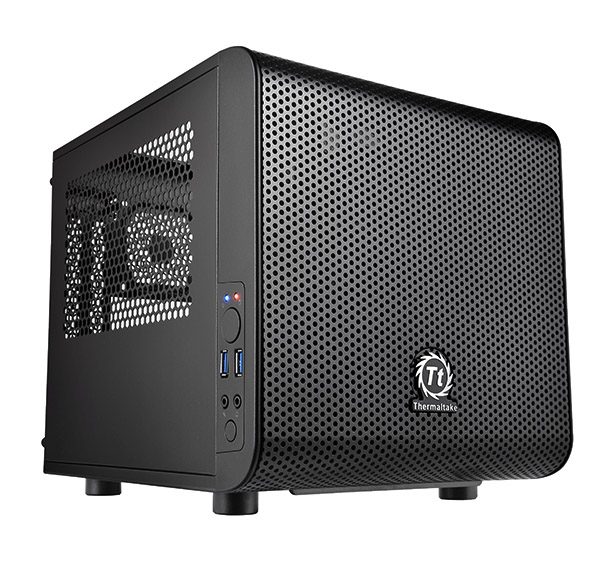 THE CS CA-1B8-00S1WN-00 Core V1 Mini Case Mini ITX bays Hidden : 2 x 3.5â€™â€™ , 2 x 2.5â€™â€™ Exp Slots 2