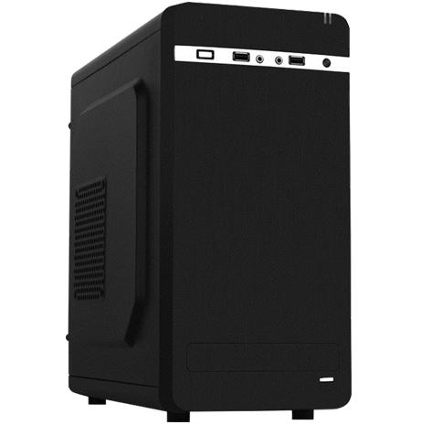 KMEX CS CM-01A7 NEGRO Micro ATX BahÃ­as 1x5.25 Ext 2x3.5 Int 2x2.5 SSD Int 2 x USB 2.0 lector de memorias 2 en 1 AUDIO Slot exp 4 PW 450w (garantia cs 3 meses pw 1 aÃ±o)