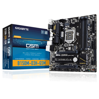 GIGABYTE MB GA-B150M-D3H-GSM-LA SUPPORT INTEL CORE I7/I5/I3/PENTIUM/CELERON SOCKET LGA 1151,CHIPSET B150, 4xDDR4 MAX 64GB, SUPPORT WINDOWS 10/8.1/7 64/32 BITS