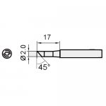 Replacement Tip For 2C type (I.D.:4.0mm, O.D.:6.3mm)