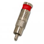 RCA Connector for RG6/U - Red - 20 Pk