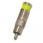 RCA Connector for RG6/U - Yellow - 20 Pk
