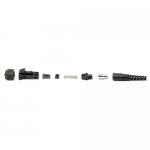 Connector, MT-RJ, Multimode, Black Housing with 3.0mm Black Boot
