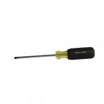 Slotted Screwdriver, 3/16?x4?, Rubber Grip