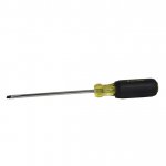 Slotted Screwdriver, 1/4?x6?, Rubber Grip
