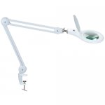 LED Table Clamp Magnifier Lamp 110V