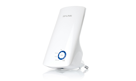 REPETIDOR INALAMBRICO EXTENSOR DE RANGO TP-LINK TL-WA850RE 300MBPS PLUG AND PLAY SIN CABLES