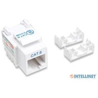 JACK RJ45 CAT6 INTELLINET UTP KEYSTONE DE IMPACTO BLANCO