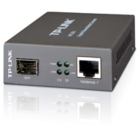 CONVERTIDOR DE MEDIOS TP-LINK  MC220L RJ45 1000MBPS A SFP GIGABIT 0.55KM MULTIMODO Y 10 KM MONOMODO