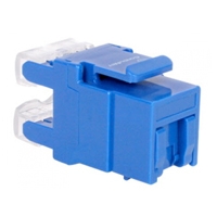 JACK RJ45 CONDUNET/ CAT. 5E/ COLOR AZUL/ TIPO KEYSTONE/ CON TAPA CUBRE POLVO ABATIBLE/ CONEXION CON HERRAMIENTA TIPO 110