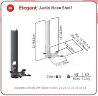 BASE DE PARED BARKAN PARA BLURAY/DVD/XBOX CON CUBIERTA DE CABLES