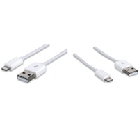 CABLE ILINK LIGHTNING MANHATTAN 1M USB  IPOD IPHONE IPAD APPLE BLANCO